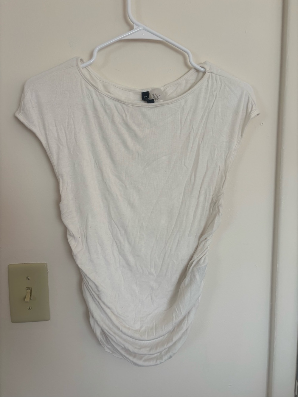 H&M White Cap Sleeve Top